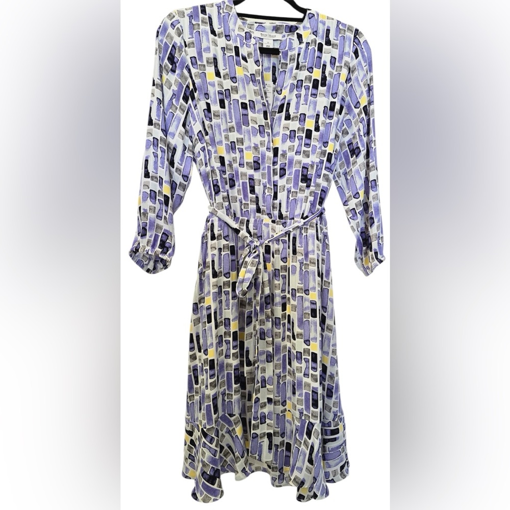 White House Black Market Abstract Midi Dress